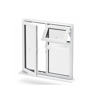 China Magnetic Screen Anhui Yixing Small Size Upvc Tent Window / PVC For Bathroom for sale