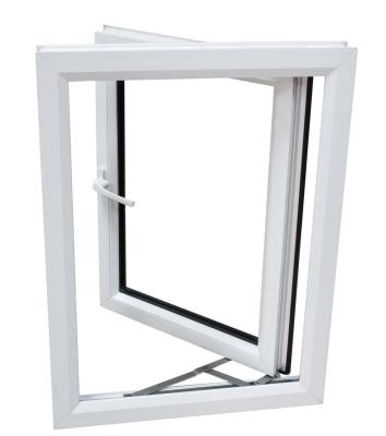 China Sliding PVC High Quality Plastic Energy Efficient Tinted Glass Tilt And Turn Window for sale