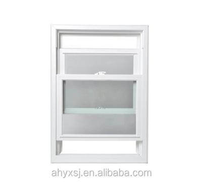 China Sliding Heat Insulation Energy Friendly Aluminum Double Hung PVC Impact Windows for sale