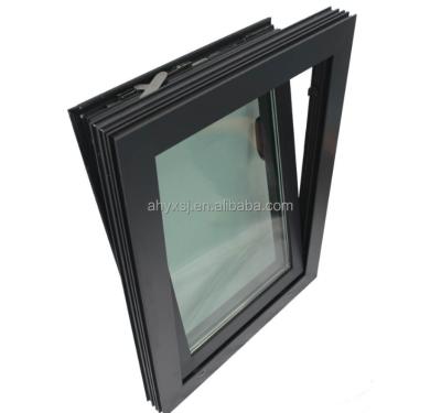 China Folding Screen Modern Design Single-Glazed Aluminum Glass Hung Tilt Windows for sale