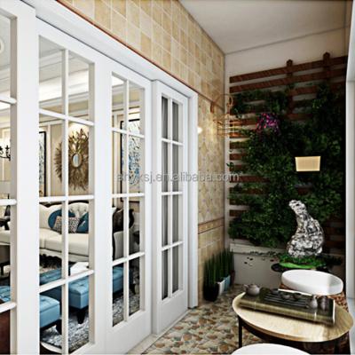 China China Supplier Modern Direct PVC Plastic Frame Interior Door For Houses for sale