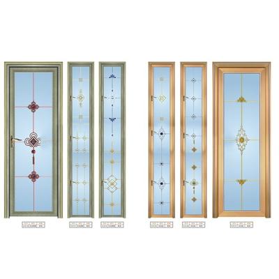 China Swing Double Glass Fashion Design Aluminum French Doors Windows for sale