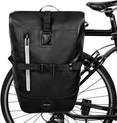 China Bike Panniers 27L Waterproof Saddlebags 27L Waterproof Saddle Bag Rear Trunk Side Storage Luggage Carrier Accessories Recycling Bag for sale