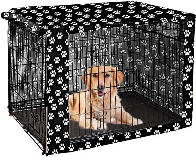 China 48 Inch Anti Theft Dog Crate Cover - Durable Polyester Pet Kennel Cover Universal Fit For Wire Dog Crate for sale