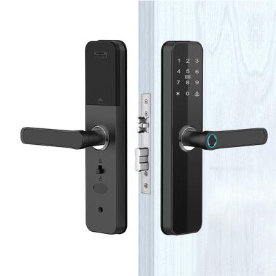 China Fingerprint Remote Control IC Multi Electronic Password Multi Card Electronic Password Smart Digital Door Lock Wifi Tuya APP Door Lock Wifi Tuya Smart Digital Door Lock for sale