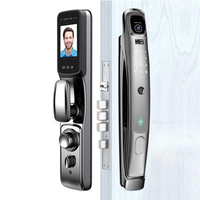 China Tuya APP Tuya App Wifi Remote Control With Camera Fingerprint Password Digital Electronic Full Automatic Smart Door Lock For Outdoor for sale