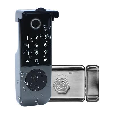 China Tuya App/Tuya Outdoor Waterproof Wifi Smart Door Lock TTlock Version TTlock Fingerprint Digital Lock With Remote Control Electronic Smart Door Lock for sale