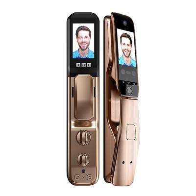 China Life Perfect Smart Smart APP Door Lock Wifi Tuya App Quality Fully Automatic Lock With Camera Doorbell Face Palm Print Electronic Door Lock for sale