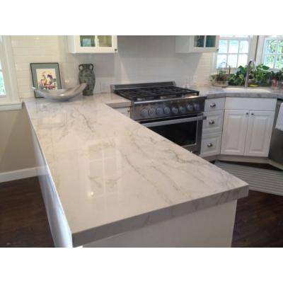 China Modern Solid Surface Rectangular Carrara Stone Marble Kitchen Worktops Countertops for sale