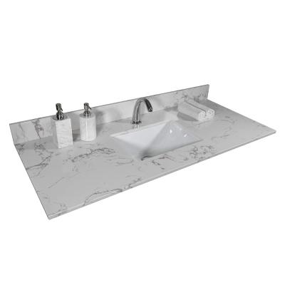 China Modern Modern Artificial Stone Bathroom Vanity Top For Sale for sale