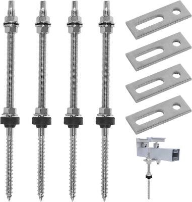 Китай Крыша Монтаж из нержавеющей стали Солнечные наземные винты L Foot Hanger Bolt Kit для различных размеров продается