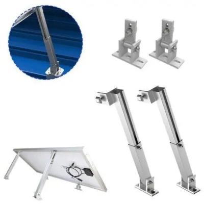 China Silver or Black Aluminium Mounting Brackets for Solar Panel Pole Mounting Structures for sale