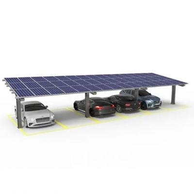 Cina Sistema di montaggio solare Carport 10KW Peso leggero Carport solari in alluminio per parcheggio auto in vendita