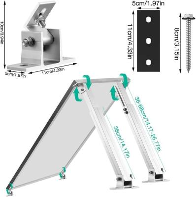 China Adjustable Solar Panel Tilt Mount 25-Year Duration Natural or Black for Roof Mounting for sale