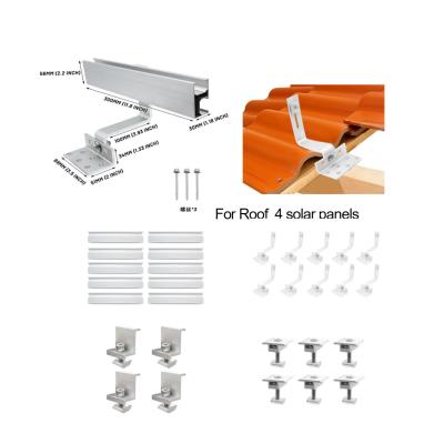 China Natural Aluminum Roof Hook for Easy Installation of Metal Roof Solar Panel Mount Bracket for sale