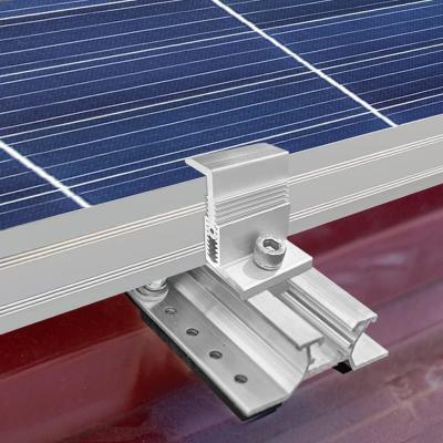 China Solar Accessories Mounting Clamp for High End Customized Solar Roofs 25 Years Duration for sale