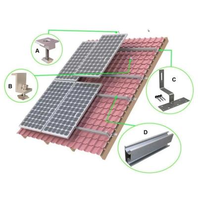 China Design Solar Tile Roof Hook with 25-30 Years Service Life and ISO9001/CE Certificate for sale