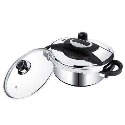 China Sustainable Energy Saving Fast Cooking Hot Sale SUS304 Stainless Steel Pressure Cooker 5 Liters for sale