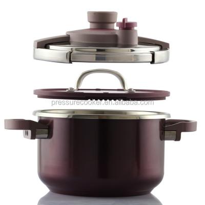 China Stainless Steel Liner Multi Functional Pressure Cooker With Spare Parts Glass Lid for sale