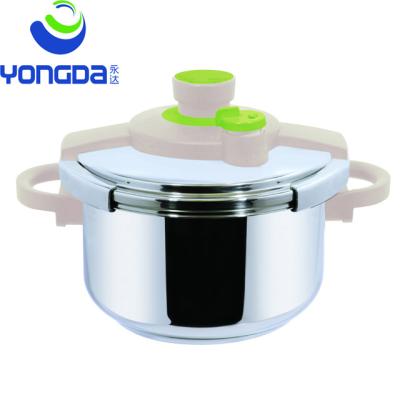 China Colored Sustainable High Security Warranty Spare Parts 18/8 Stainless Steel French Gas Pressure Cooker for sale