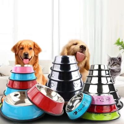 China Sustainable stainless steel cat and dog food bowl can be assembled for pet supplies for sale