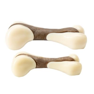 China Viable Pet Toys Consuming Bone And Border Play Cleaning Large Dog Bite Molar Glue Stick Cowhide Stick Dog Toys Bite Resistant for sale