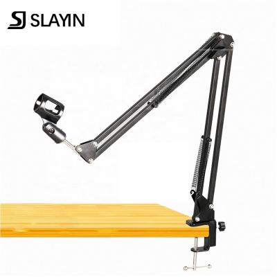 China Multi microphone stand arm MIC stand luxury custom logo scissor arm boom suspension microphone and good quality adjustable MIC for sale