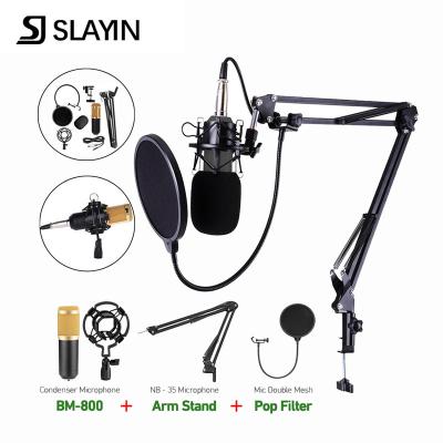 China Microphone A grade cable quality guaranteed bm800 condenser microphone studio condenser recording metal microfone professional recording condense for sale