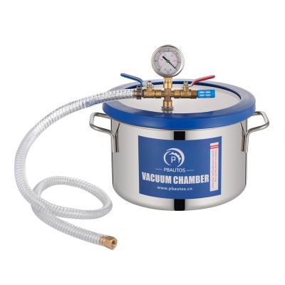 China Medicine Curing 1.5 Gallon 5.7L Stainless Steel Degassing Vacuum Chamber For Resin Casting, Degassing Silicones, Epoxy And Wood Stabilization for sale