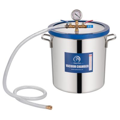 China Medicine Curing 5 Gallon 18.9L Stainless Steel Degassing Vacuum Chamber For Resin Casting, Degassing Silicones, Epoxy And Wood Stabilization for sale