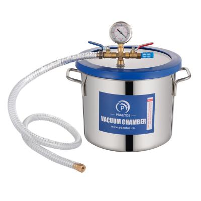 China Medicine Curing 2 Gallon 7.6L Stainless Steel Degassing Vacuum Chamber For Resin Casting, Degassing Silicones, Epoxy And Wood Stabilization for sale