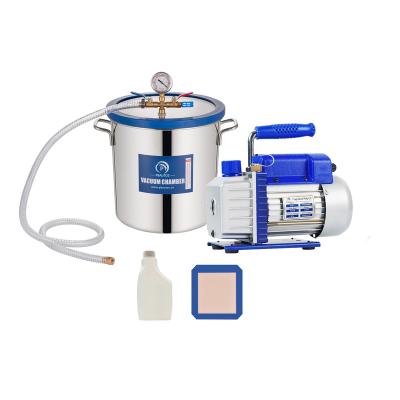 China Medicine Treating P PBAUTOS 3.5CFM & 5Gallon 18L Stainless Steel Vacuum Pump Vacuum Well Vacuum Pump Set for sale