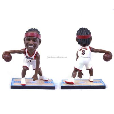 China Wholesale Custom Collectible Bobblehead Doll Of Allen Iverson Model Statues Europe Resin Figurine Sculpture for sale