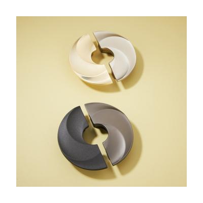 China Modern matte gold brushed semicircle half moon cabinet handles and brass drawer knobs for sale