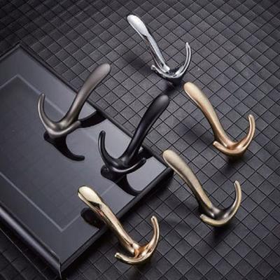 China Hot Selling Decorative Stocked Bathroom Towel Bedroom Coat Hooks Zinc Alloy Novelty Hooks/Wall Hooks And Coat Racks for sale