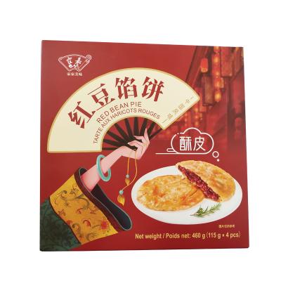 China Chinese Pancake Pie Low-CARB Baking Red Beans Season Fast Food Pan Fried or Oven Bake Chinese Pie for sale