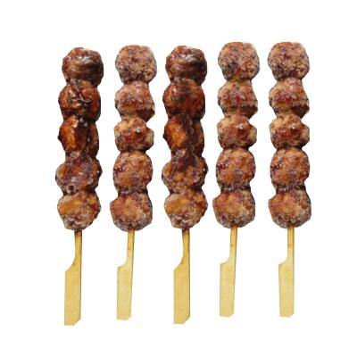 China Cooked Japanese Foods Supplier Tsukune Meat Chicken Meatball Skewers for sale