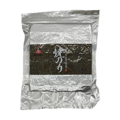 China Wholesale 50 Sheets Good Quality Dried Packaging Dried Halal Seaweed Roasted Yaki Sushi Alga Nori for sale