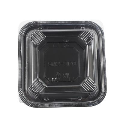 China Factory Customized Transparent Disposable Plastic Box Japanese Sushi Packaging Plastic Lunch Box for sale