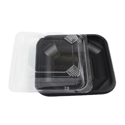 China Eco Packaging Disposable Food Plastic Disposable Sushi Packaging Box for sale