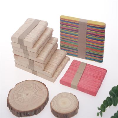 China High Quality Stocked Hot Selling Ice Cream Wooden Sticks With Logo for sale