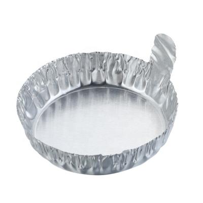 China 65mm Diameter Laboratory Aluminum Foil Weighting Cup Disposable Candle Containers Dish With Handle Ningbo Factory D65 yysmallcap for sale