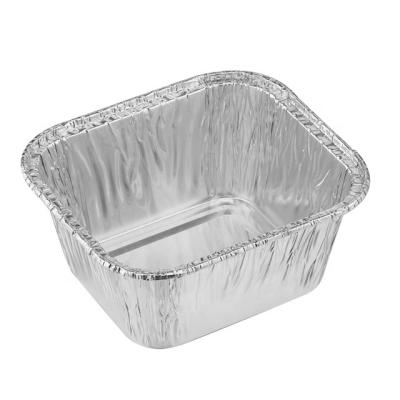 China Yysmallcap Asia REC09084F Container Small Airline Food 130ml 9x8x4cm Aluminum Foil Food Cake Rectangular Dish Tray Mold for sale