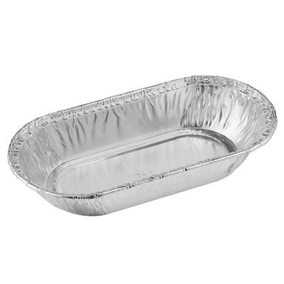 China 129x63x20mm Small Boat Shape Cake Aluminum Foil Baking Mold Cake Baking Tray Cups Taiwan yysmallcap Viable Ningbo Factory OV12062F for sale