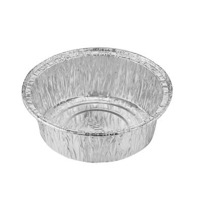 China Yysmallcap Factory RO111 South Asia Yuyao Ningbo Disposable Food Tray Pan 112x33mm Round 210ml Aluminum Foil Disposable Shallow Bowl Bowl for sale