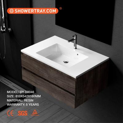 China Easy Clean Modern Resin Artificial Basin Bathroom Sink Marble Stone Wash Sink Factory Price Resin Basins for sale