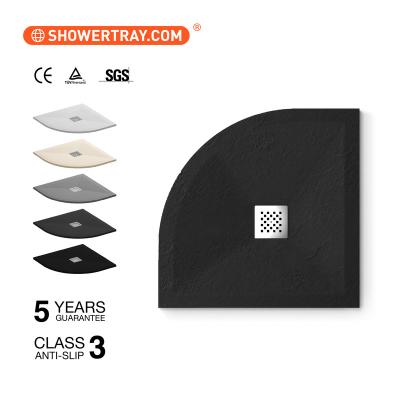 China Modern Resin Shower Base Hotel Shower Pan Platos De Ducha Extra-Thin Acrylic Shower Tray for sale