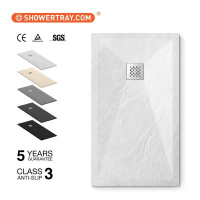 China DAYA Mineral Cast Wash Slate Modern Shower Tray Artificial Marble Shower Bases for sale