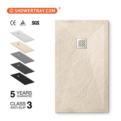 China DAYA Easy Modern Clean Stone Dish Resin Tray Customized Shower Tray Shower Base On Sale Shower Base for sale