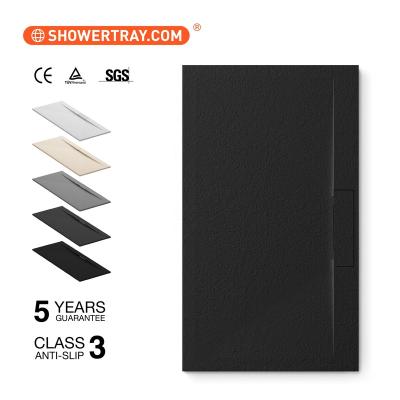 China Modern Waterproof Polyester Resin Shower Base Unsaturated Staining Pan Mass Shower Tray for sale